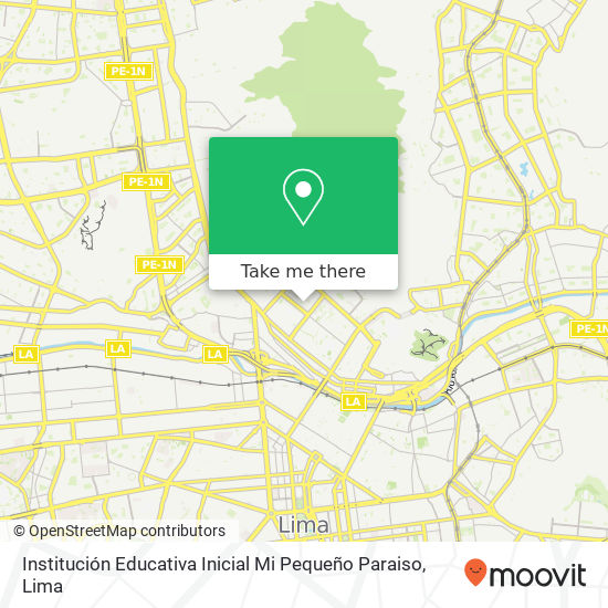 Mapa de Institución Educativa Inicial Mi Pequeño Paraiso