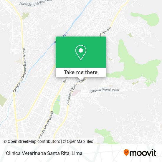 Mapa de Clinica Veterinaría Santa Rita