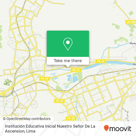 Institución Educativa Inicial Nuestro Señor De La Ascension map