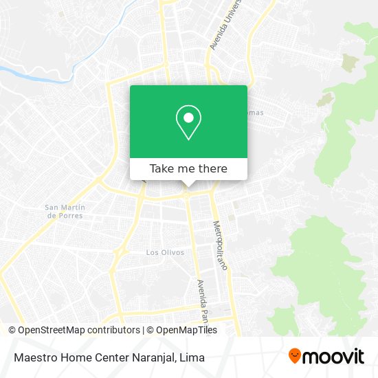 Mapa de Maestro Home Center Naranjal
