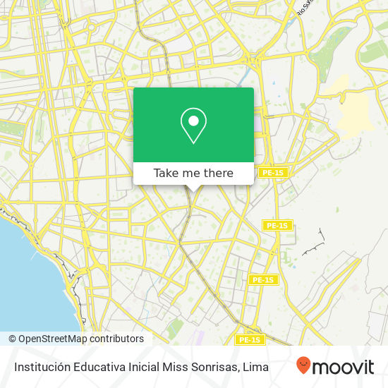 Institución Educativa Inicial Miss Sonrisas map