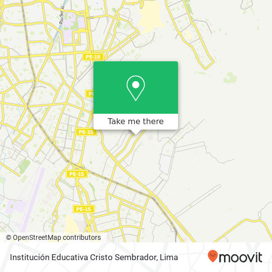 Mapa de Institución Educativa Cristo Sembrador