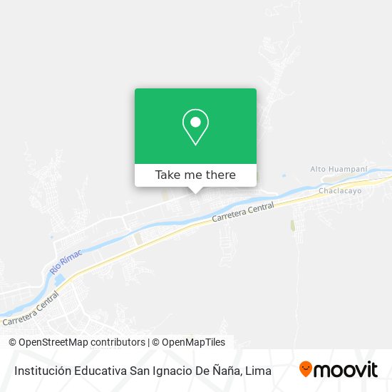 Institución Educativa San Ignacio De Ñaña map