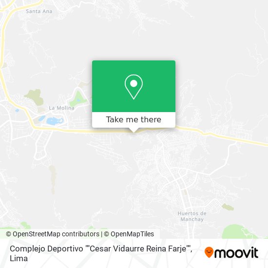 Complejo Deportivo ""Cesar Vidaurre Reina Farje"" map