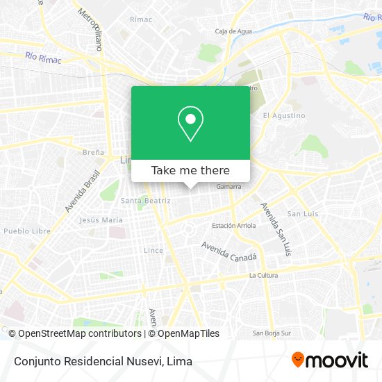 Conjunto Residencial Nusevi map