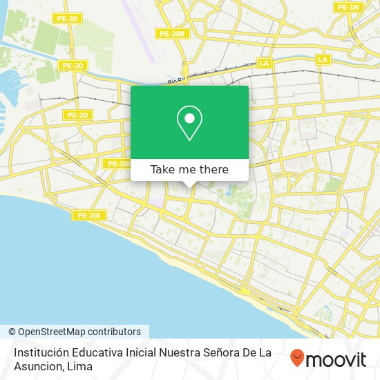 Mapa de Institución Educativa Inicial Nuestra Señora De La Asuncion