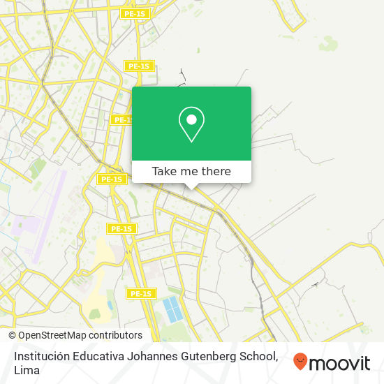 Institución Educativa Johannes Gutenberg School map