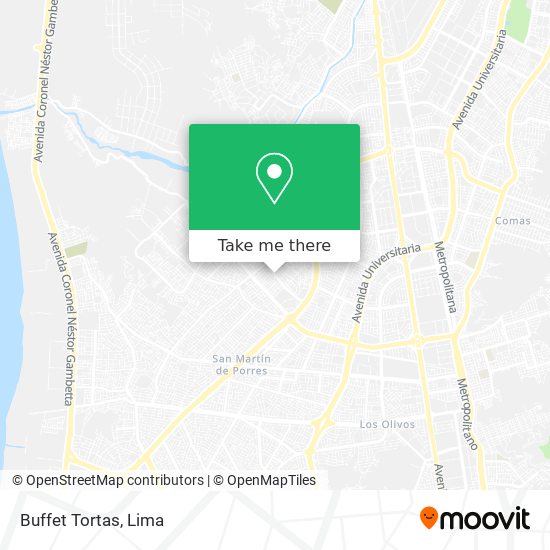 Mapa de Buffet Tortas