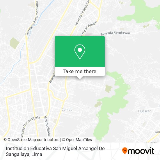 Institución Educativa San Miguel Arcangel De Sangallaya map