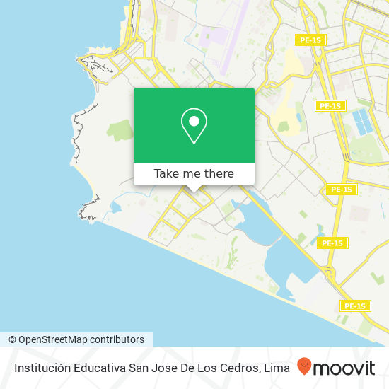 Institución Educativa San Jose De Los Cedros map