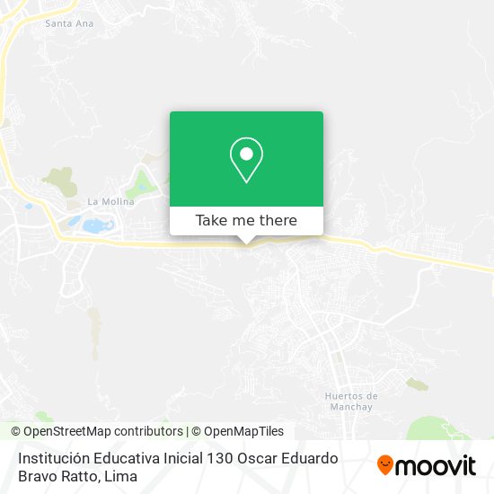 Mapa de Institución Educativa Inicial 130 Oscar Eduardo Bravo Ratto