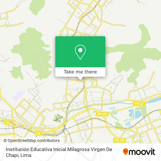 Institución Educativa Inicial Milagrosa Virgen De Chapi map
