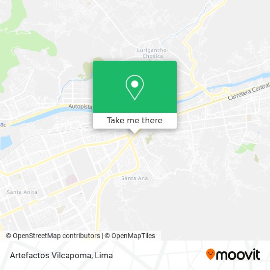 Mapa de Artefactos Vilcapoma