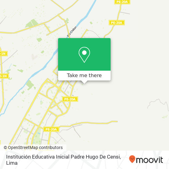 Institución Educativa Inicial Padre Hugo De Censi map