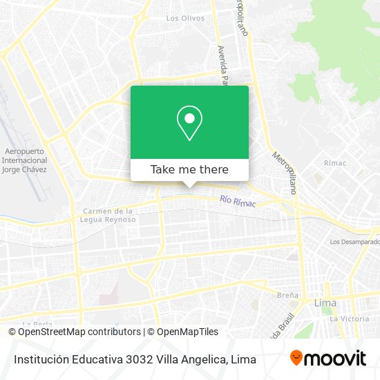 Mapa de Institución Educativa 3032 Villa Angelica