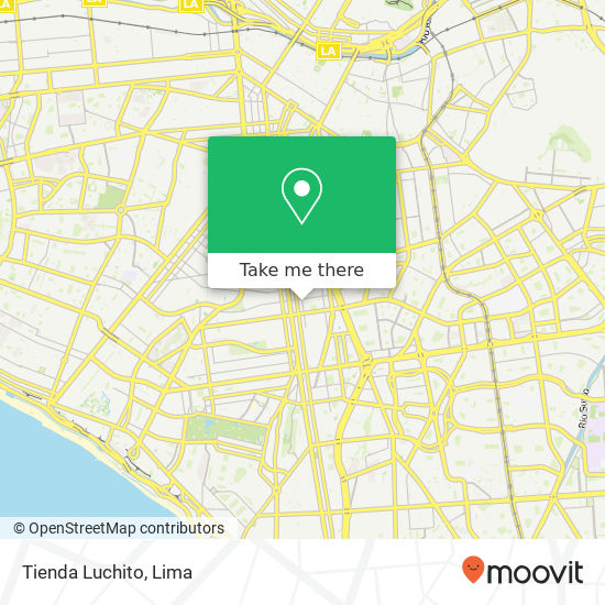 Tienda Luchito map