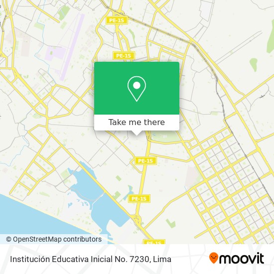 Mapa de Institución Educativa Inicial No. 7230