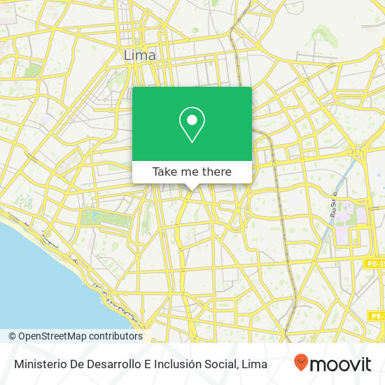 Ministerio De Desarrollo E Inclusión Social map