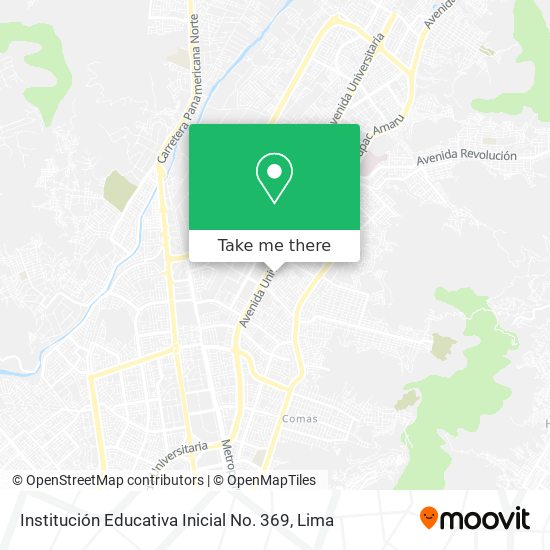 Mapa de Institución Educativa Inicial No. 369