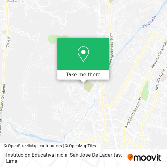 Mapa de Institución Educativa Inicial San Jose De Laderitas