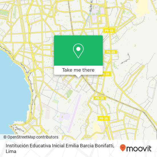 Institución Educativa Inicial Emilia Barcia Bonifatti map