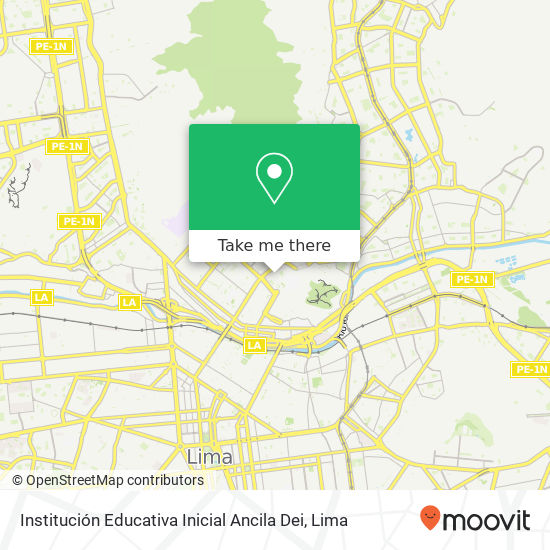 Institución Educativa Inicial Ancila Dei map