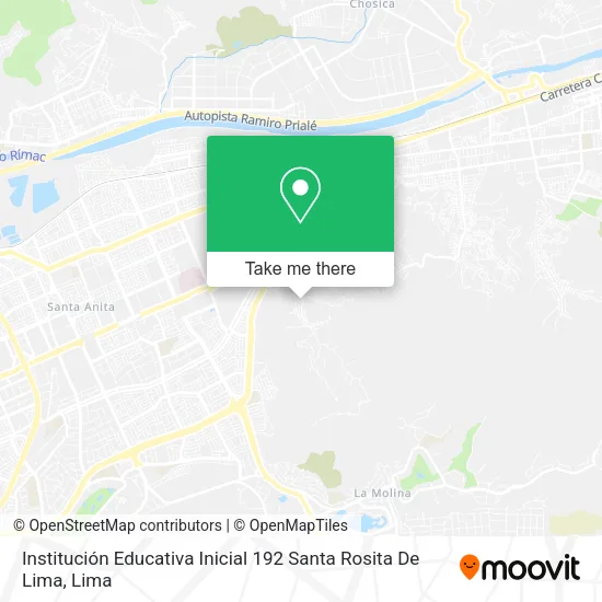 Mapa de Institución Educativa Inicial 192 Santa Rosita De Lima