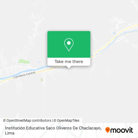 Mapa de Institución Educativa Saco Oliveros De Chaclacayo