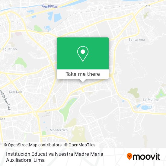 Mapa de Institución Educativa Nuestra Madre Maria Auxiliadora