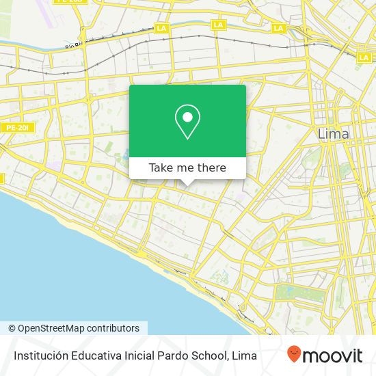 Institución Educativa Inicial Pardo School map