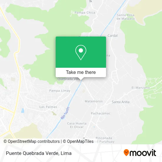 Puente Quebrada Verde map