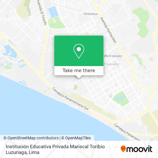 Institución Educativa Privada Mariscal Toribio Luzuriaga map