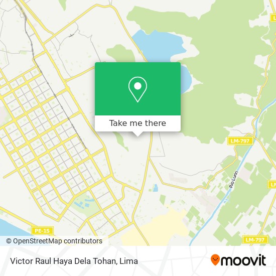 Victor Raul Haya Dela Tohan map