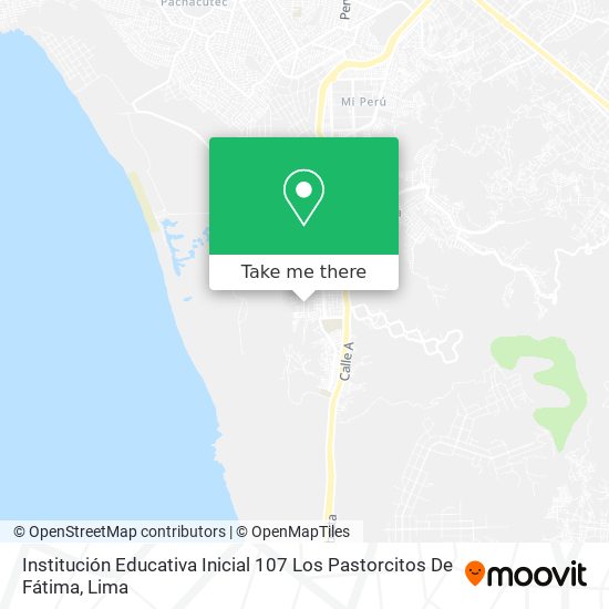 Institución Educativa Inicial 107 Los Pastorcitos De Fátima map