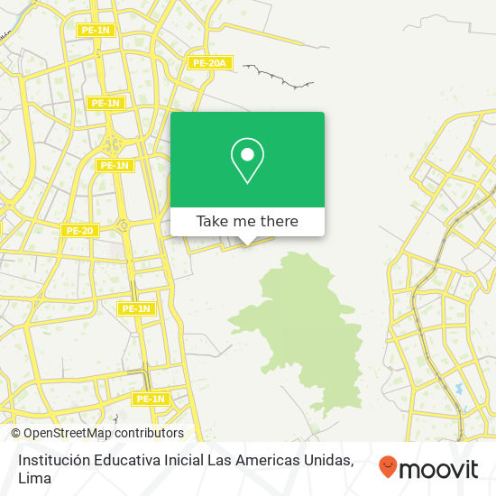 Institución Educativa Inicial Las Americas Unidas map