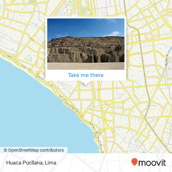 Huaca Pucllana map