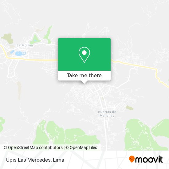 Upis Las Mercedes map