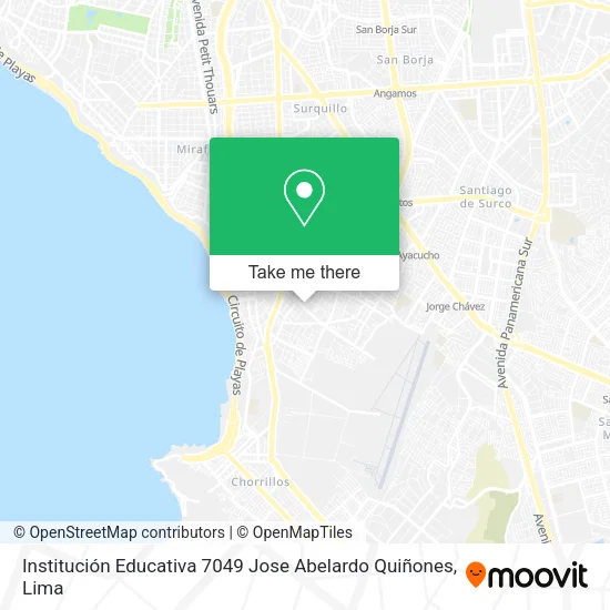 Mapa de Institución Educativa 7049 Jose Abelardo Quiñones