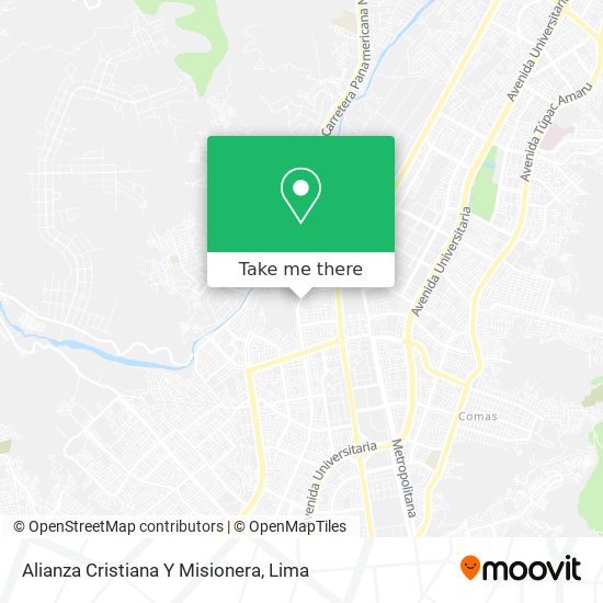 Alianza Cristiana Y Misionera map