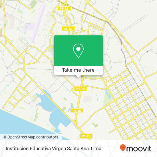 Institución Educativa Virgen Santa Ana map