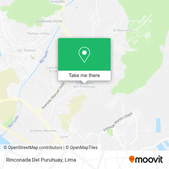 Rinconada Del Puruhuay map
