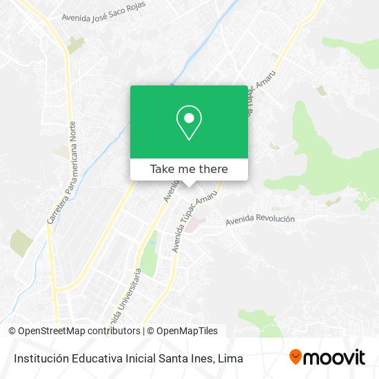 Institución Educativa Inicial Santa Ines map