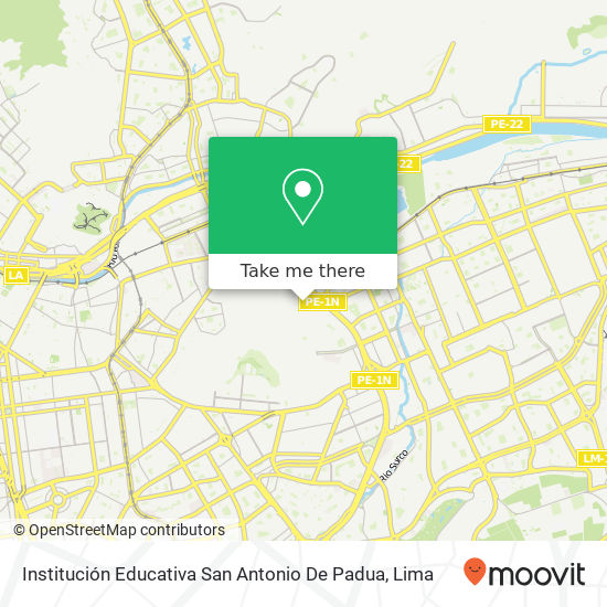 Institución Educativa San Antonio De Padua map