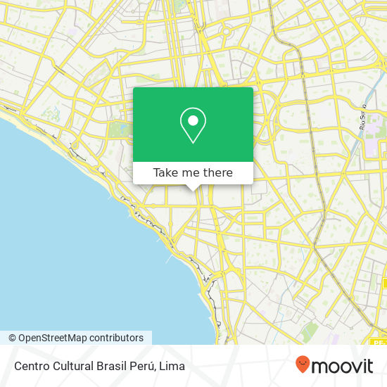 Mapa de Centro Cultural Brasil Perú