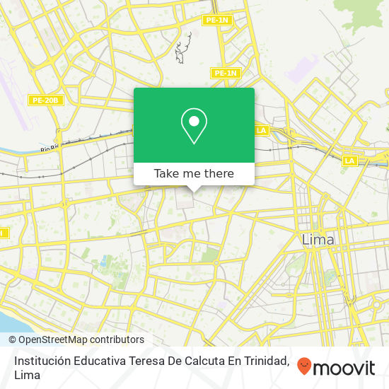 Institución Educativa Teresa De Calcuta En Trinidad map