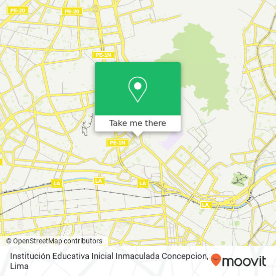 Institución Educativa Inicial Inmaculada Concepcion map