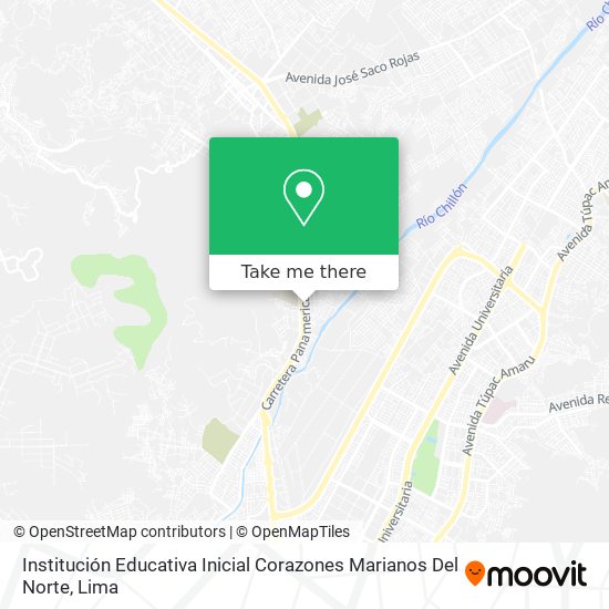 Mapa de Institución Educativa Inicial Corazones Marianos Del Norte