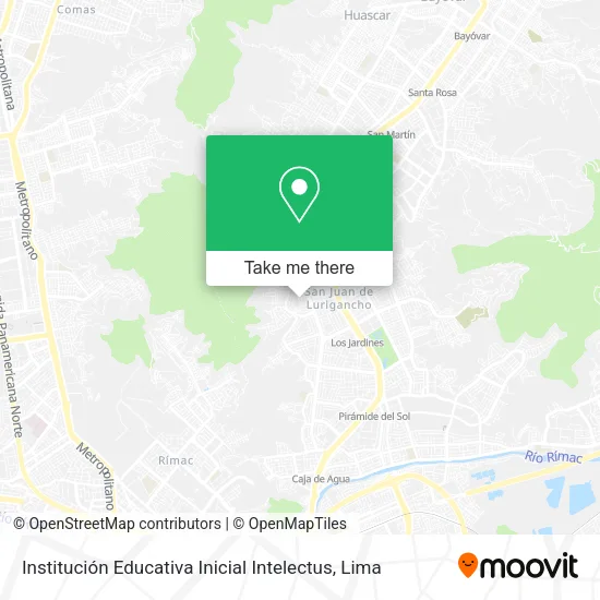 Mapa de Institución Educativa Inicial Intelectus
