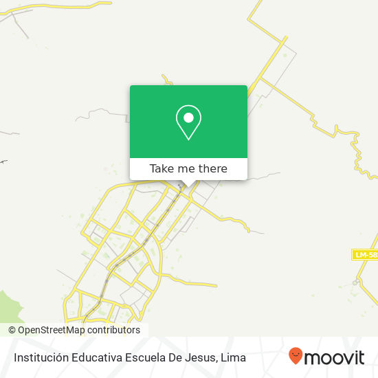 Mapa de Institución Educativa Escuela De Jesus