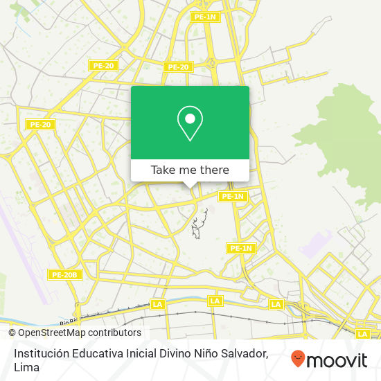 Institución Educativa Inicial Divino Niño Salvador map